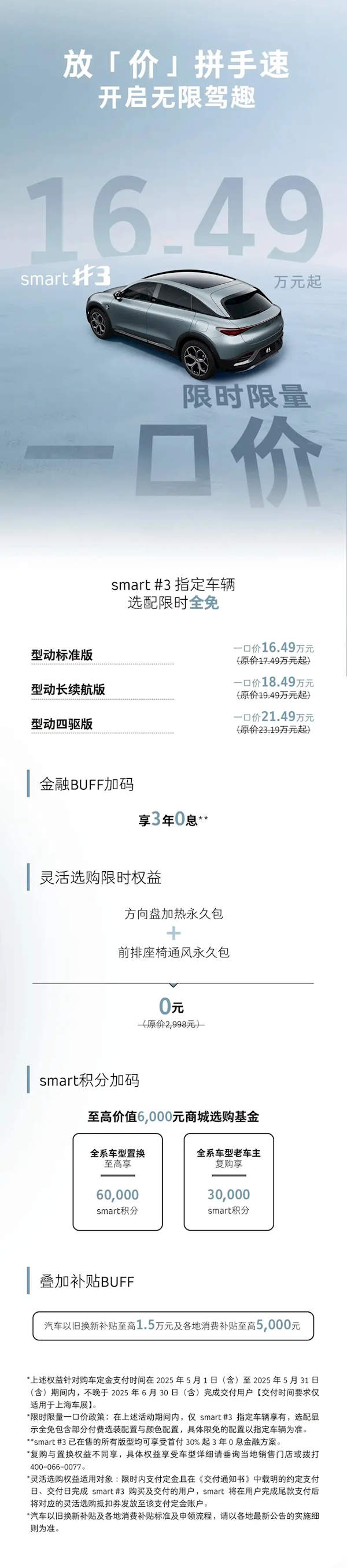 14.99万起买奔驰!smart精灵#1/3推限时限量一口价