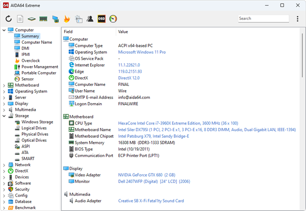 AIDA64 7.70正式版发布:提前支持AMD Zen6