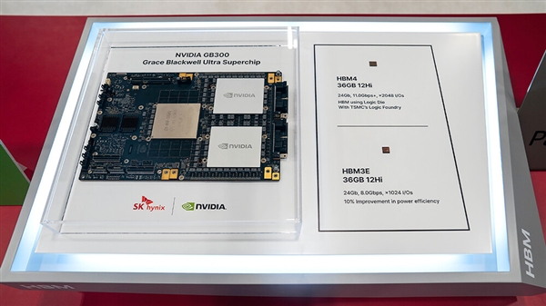 SK海力士展示全球首个HBM4内存:单颗36GB 带宽飙升近3倍