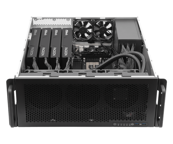 华擎工作站配备四块AMD R9700 32GB专业显卡:搭档Zen5/4撕裂者