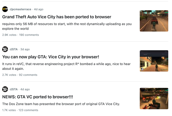 浏览器里玩《罪恶都市》？这群俄罗斯人复活了整个童年