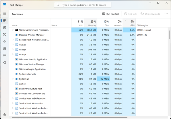 Windows 11任务管理器大升级！硬件监控功能更强大