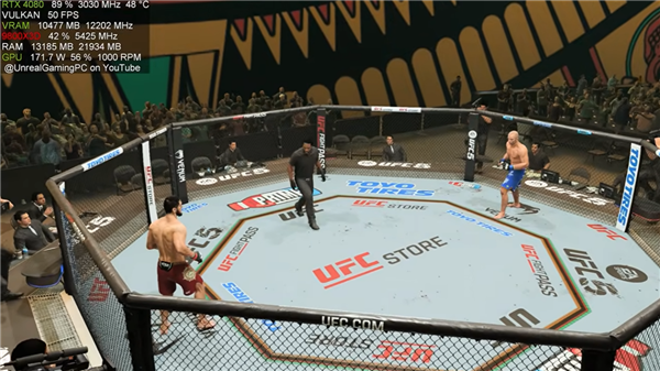 又有新进展！PS5模拟器跑通《UFC 5》：RTX 4080实测稳80帧